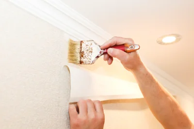 Pose de papier peint à Norolles — revêtements muraux et toiles de verre